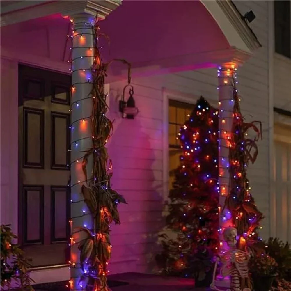 500 LED Halloween Lights, 164FT 8 Lighting Modes Plug in Waterproof Fairy Lights